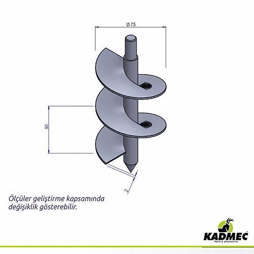 Kadmec X75 Fide Dikimi i�in Matkap Burgusu