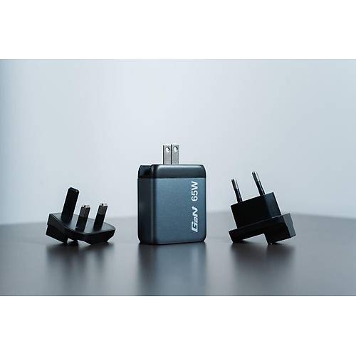 GNC-65 GaN Charger 65W with 2 x USB-C� PD 65W / 1 x USB-A QC 3.0