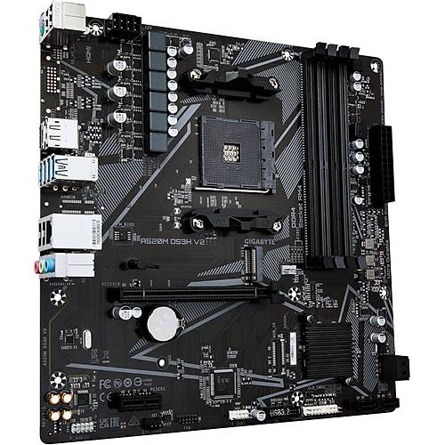 A520M DS3H V2 4733MHz OC DDR4 AM4 M.2 HDMI DP Micro-ATX Anakart