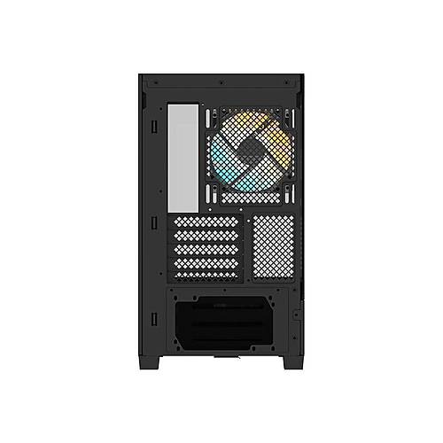 GB-C201P Panoramic Tempered Glass Mini Tower PC Case 3x ARGB Fan