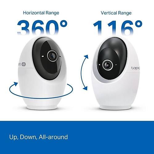 4K Pan/Tilt AI Home Security Wi-Fi Camera