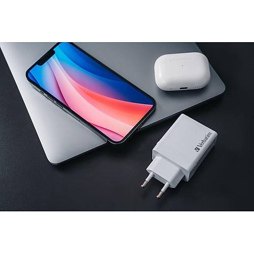 CHR-30EU2 USB CHARGER 30W WITH 1XUSB-C PD 20W/1XUSB-A QC 3.0/ 2XUSB