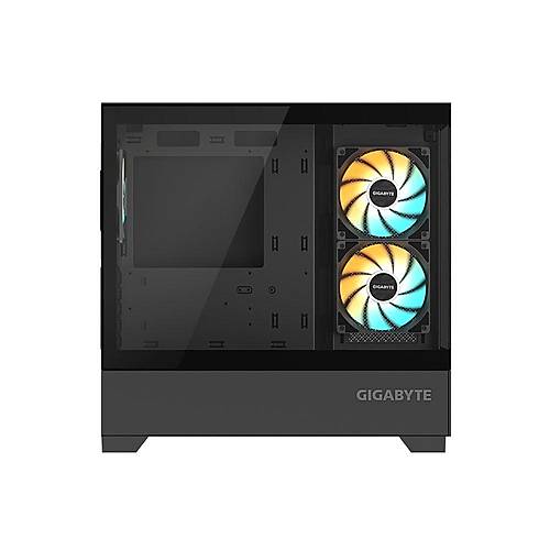 GB-C201P Panoramic Tempered Glass Mini Tower PC Case 3x ARGB Fan