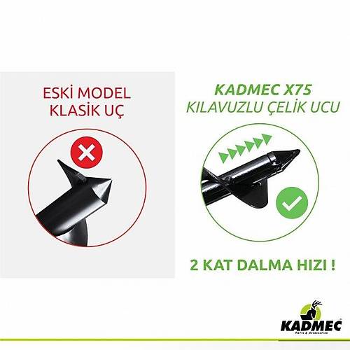 Kadmec X75 Fide Dikimi i�in Matkap Burgusu