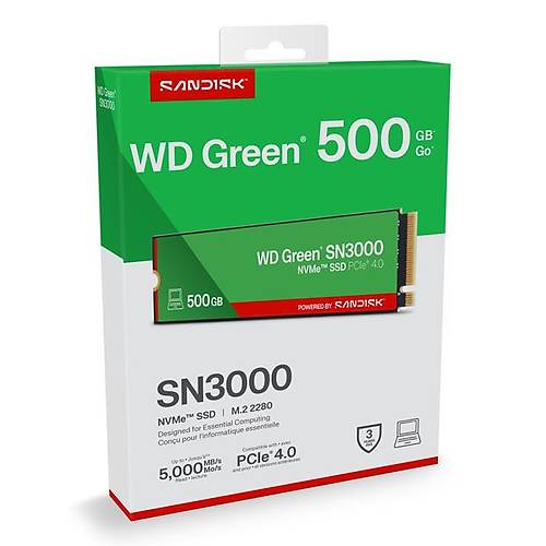 WD Green SN3000 NVMe SSD - 500GB