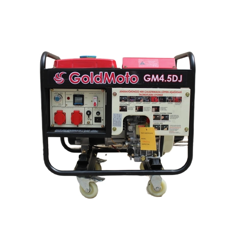 GoldMoto GM4.5DJ 4.5kVA Monofaze Mar�l� Dizel Jenerat�r