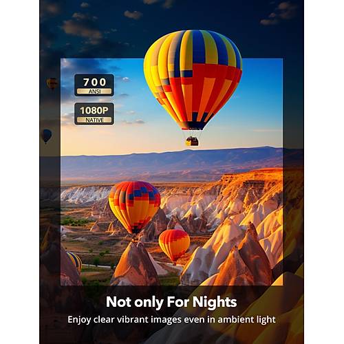 700ANS 1920x1080 FHD Kablosuz Ta��nabilir Smart LED Projekt�r