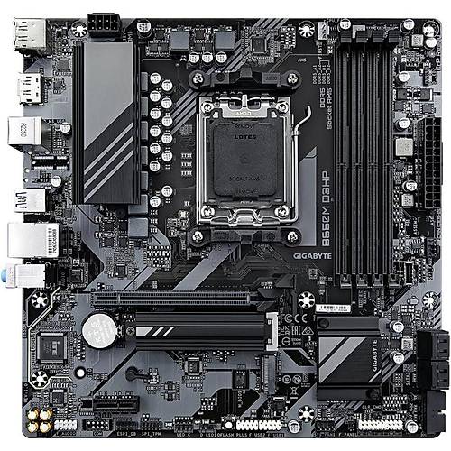B650M-D3HP 8900MHz OC DDR5 AM5 M.2 HDMI DisplayPort MicroATX Anakart