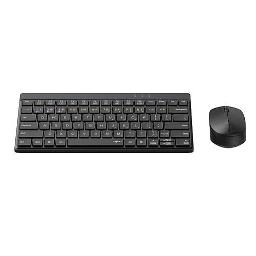8000GT Kablosuz �ok Modlu T�rk�e Klavye Mouse Set Siyah