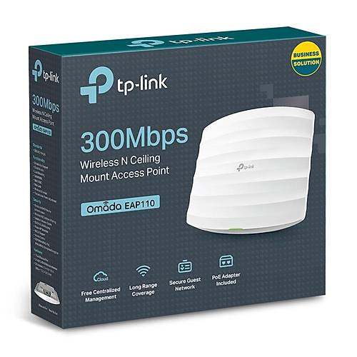 TP-LINK EAP110 1PORT 300Mbps TAVAN T�P� ACCESS POINT