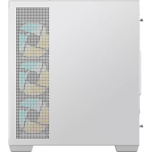 Panoramic Stealth Ice Mid Tower PC Case Beyaz Tempered Glass 4x ARGB Fan