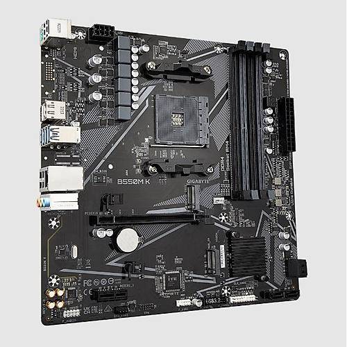 B550M-K 4733MHz OC DDR4 AM4 M.2 HDMI DisplayPort MicroATX Anakart