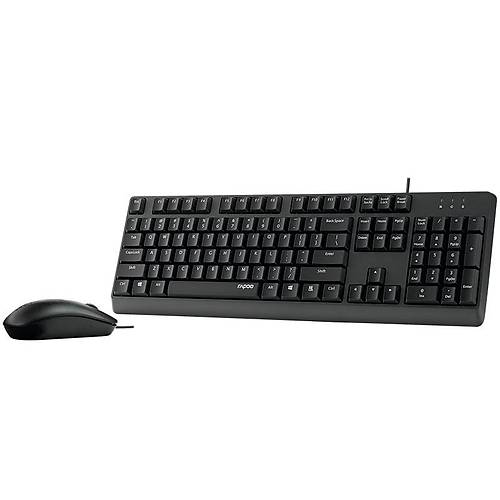 X130Pro Kablolu USB TR Klavye Mouse Set Siyah