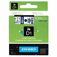 DYMO 45014 Beyaz-Mavi D1 Orjinal Yedek �erit (12 mm x 7 mt)