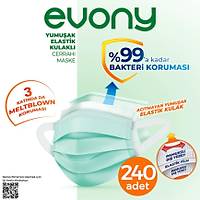 Evony Yumu�ak Elastik Kulakl� Cerrahi Maske 240 Adet