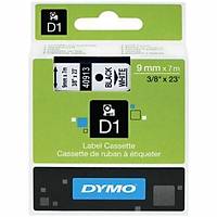 DYMO 40913 Beyaz-Siyah D1 Yedek �erit (9 mm x 7 mt)