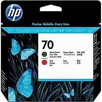HP 70 C9409A Mat Siyah ve K�rm�z� Orjinal Bask� Kafas� Kartu�u