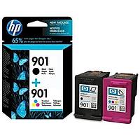 HP 901 + 901 CC653AE + CC656AE Siyah ve Renkli Orjinal Kartu� Seti