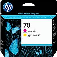 HP 70 C9406A Sar� ve K�rm�z� Orjinal Bask� Kafas� Kartu�u
