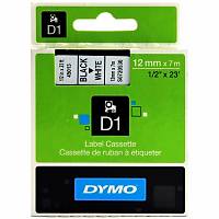 DYMO 45013 Beyaz-Siyah D1 Orjinal Yedek �erit (12 mm x 7 mt)