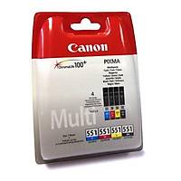 Canon CLI-551 CMYBK Orjinal 4'l� Kartu� Seti - MG5450-MG6350