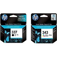 HP 337 + 343 Siyah ve Renkli Orjinal Kartu� Seti