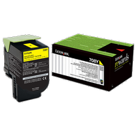 Lexmark 70C80Y0 708Y Sar� Orjinal Toner - CS310 / CS410