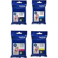 Brother LC3719XL Orijinal 4'l� Kartu� Seti | Siyah Mavi K�rm�z� Sar� | MFC-J2330DW, J2730DW, J3530DW, J3930DW Uyumlu