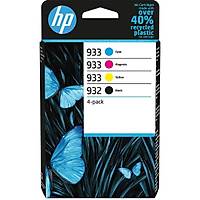 HP 932+933 6ZC71AE Sar� K�rm�z� Mavi Siyah Orjinal Kartu� Seti - OfficeJet 7612 