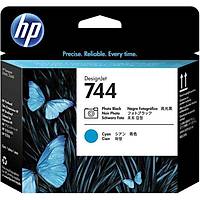 HP 744-F9J86A Foto Siyah-Mavi Orjinal Bask� Kafas�