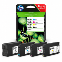 HP 963XL 3YP35AE Orijinal 4'l� Kartu� Seti | Siyah Mavi K�rm�z� Sar� | OfficeJet Pro 9010, 9015, 9020, 9025 Uyumlu