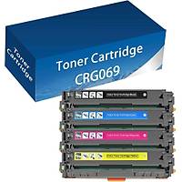 Canon CRG-069 Muadil 4'l� Toner Seti | Siyah, Mavi (Cyan), K�rm�z� (Magenta), Sar� | Canon i-SENSYS LBP673Cdw, MF750 Serisi Uyumlu