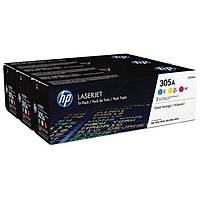 HP 305A CF370AM (CE411A+CE412A+CE413A) 3'l� Paket Orjinal Toner