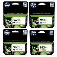 HP 963XL 3YP35AE Sar� K�rm�z� Mavi Siyah Orjinal Kartu� Seti - 9010-9015