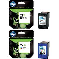 HP 21XL + 22XL C9351CE + C9352CE Siyah Renkli Orjinal Kartu� Seti