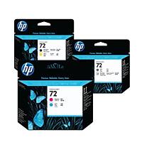 HP 72 C9380A C9383A C9384A Orijinal 3'l� Bask� Kafas� Seti | HP DesignJet T610, T620, T770, T790, T795 Uyumlu