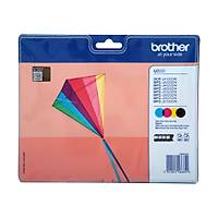 Brother LC223 Sar� K�rm�z� Mavi Siyah Orjinal Kartu� Seti - J4120DW-J4420DW-J4620DW