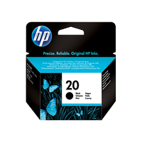 HP 20 C6614DE Siyah Orjinal Kartu� - 610c-612c-615c-630c-632c