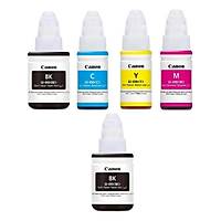 Canon GI-490 Sar� K�rm�z� Mavi Siyah +1 Siyah Orjinal M�rekkep Seti