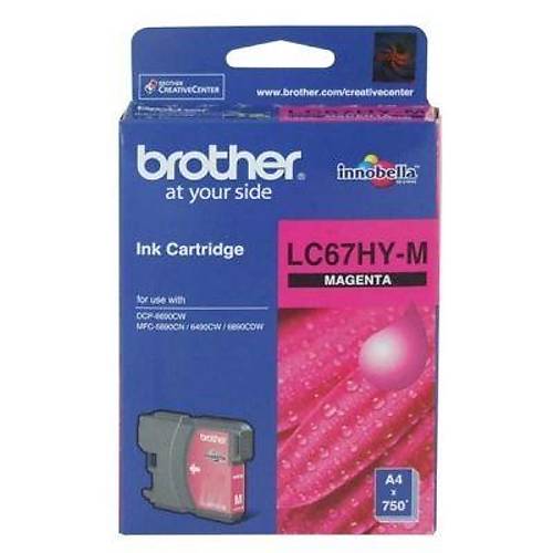 Brother LC67HY-M K�rm�z� Orjinal Kartu� - DCP585 / DCP6690CW