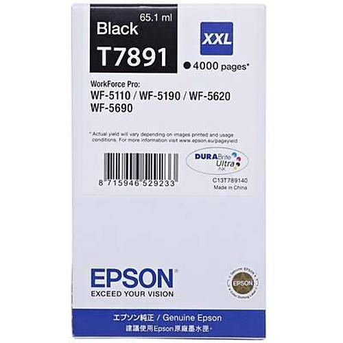 Epson T7891 C13T789140 Siyah Orjinal Kartu� - WF-5190-5620-5690