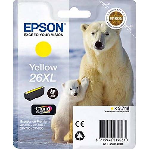 Epson T2634 26XL C13T26344020 Sar� Orjinal Kartu� - XP-510-600