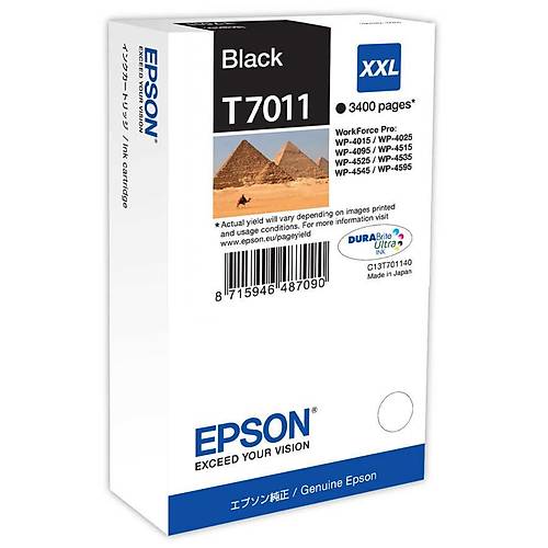Epson T7011 C13T70114010 Siyah Orjinal Kartu� WP-4015-4515