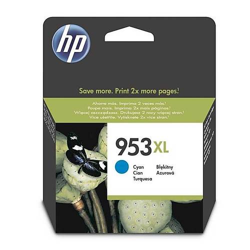 HP 953XL F6U16AE Mavi Orjinal Kartu� - Pro 8710-8715-8720-8725