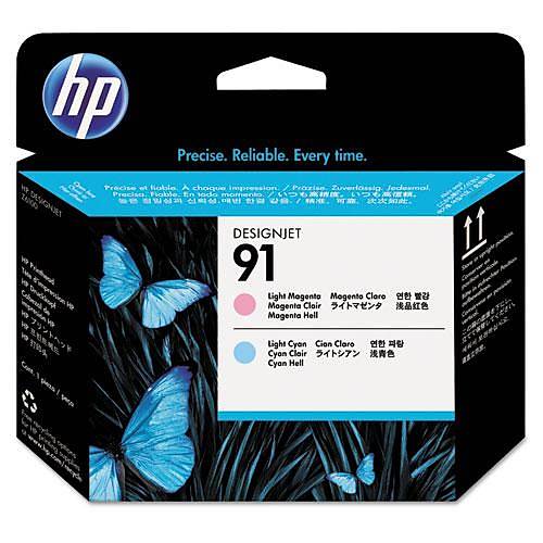HP 91 C9462A Orjinal A��k K�rm�z� Ve A��k Mavi Bask� Kafas�