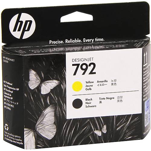 HP 792 CN702A Sar� ve Siyah Orjinal Bask� Kafas� - L26500-L28500