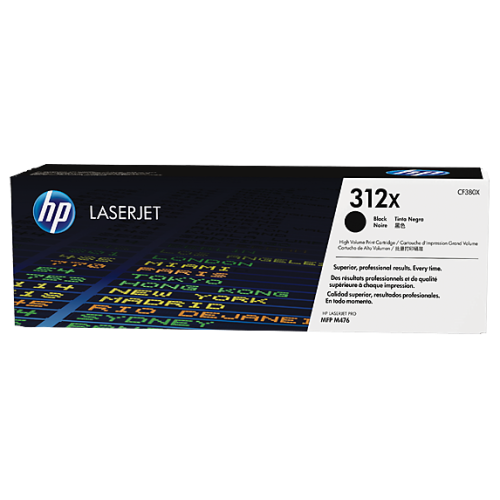HP 312X CF380X Siyah Orjinal Toner - Laserjet Pro M476