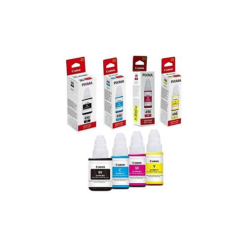 Canon GI-490 CMYK Orjinal M�rekkep Seti