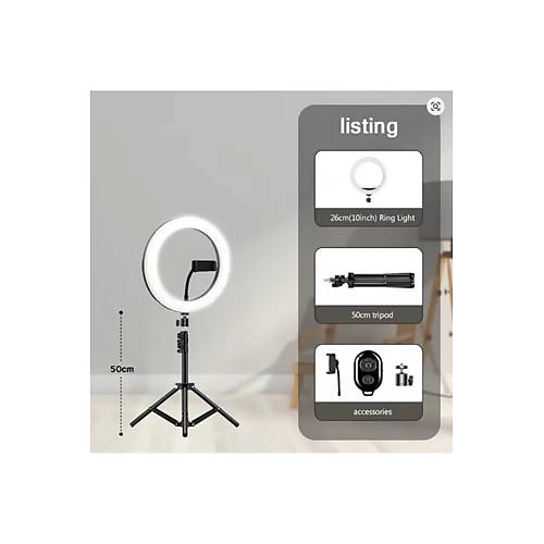 I��kl� Ayakl� Tripod | Foto�raf & Video �ekimi i�in LED I��kl� Ayarlanabilir Telefon Tripodu