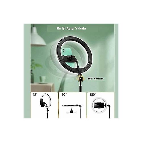 I��kl� Ayakl� Tripod | Foto�raf & Video �ekimi i�in LED I��kl� Ayarlanabilir Telefon Tripodu